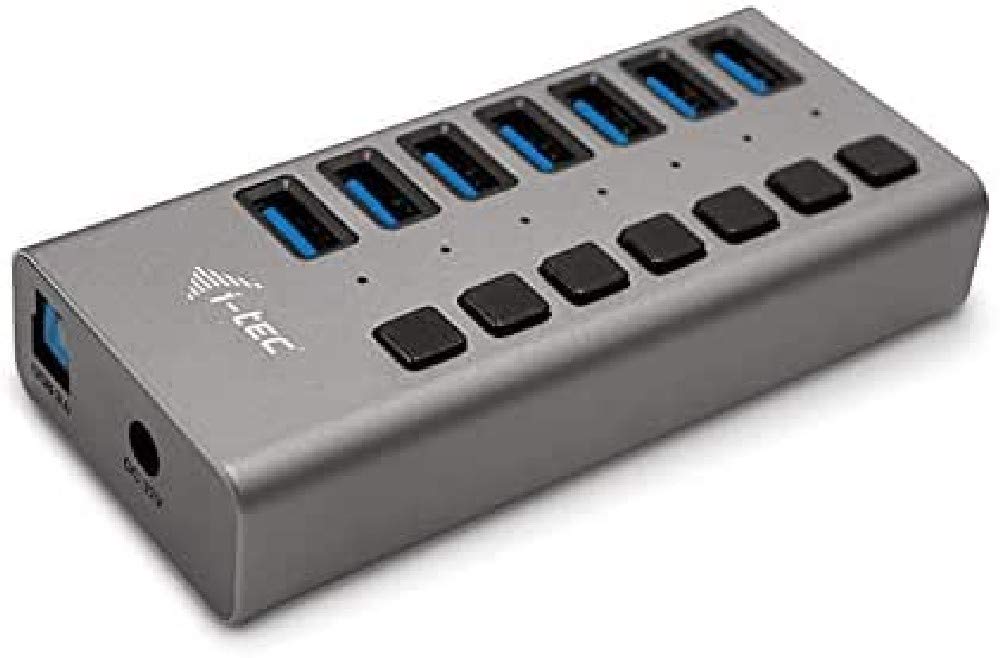 i-tec-hub-usb-3-0-aliment-7-ports-avec-interrupteurs-et-alimentation-36w image 1