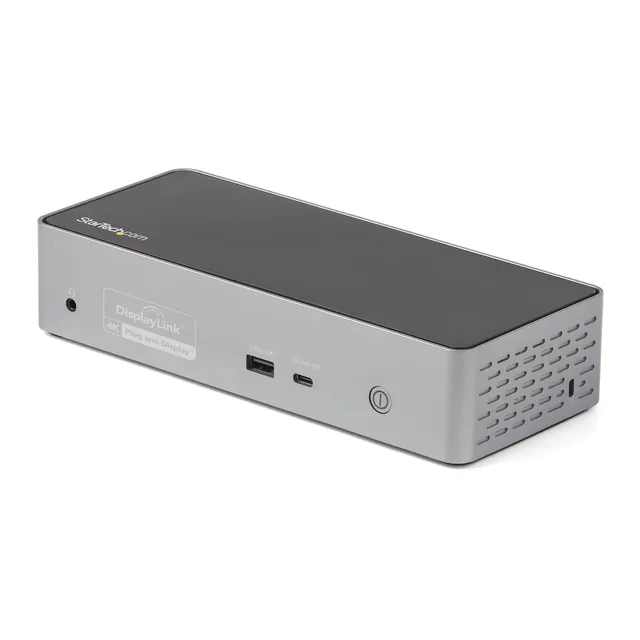 startech-com-dock-usb-c-quadruple-4k-60hz-displaylink-100w-gbe-pour-macbook-m1-m image 1