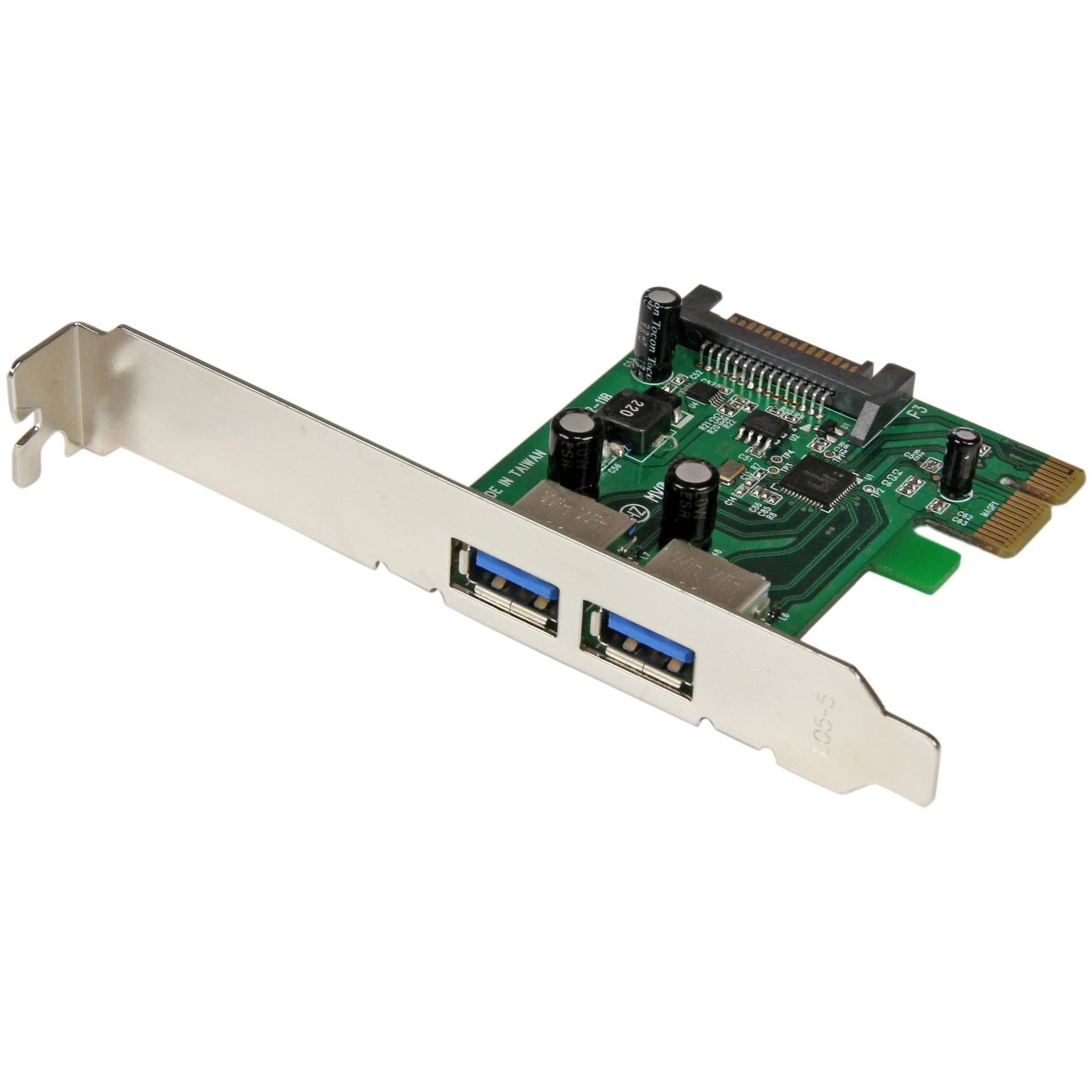 startech-com-pexusb3s24-carte-pcie-2-ports-usb-3-0-5-gbps-uasp image 1