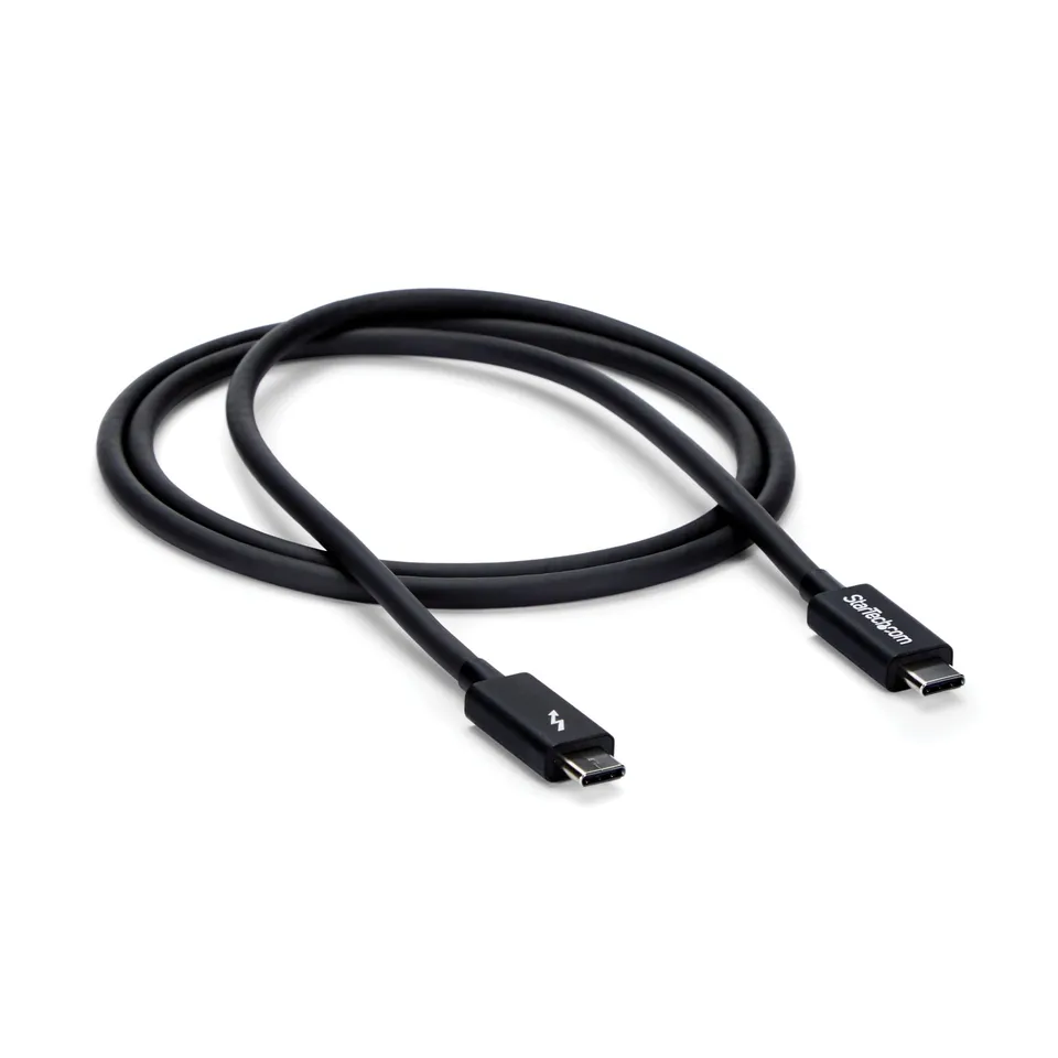 startech-com-tblt3mm1m-c-ble-thunderbolt-3-passif-1-m-20-gbps-100w-pd-4k-noir image 1