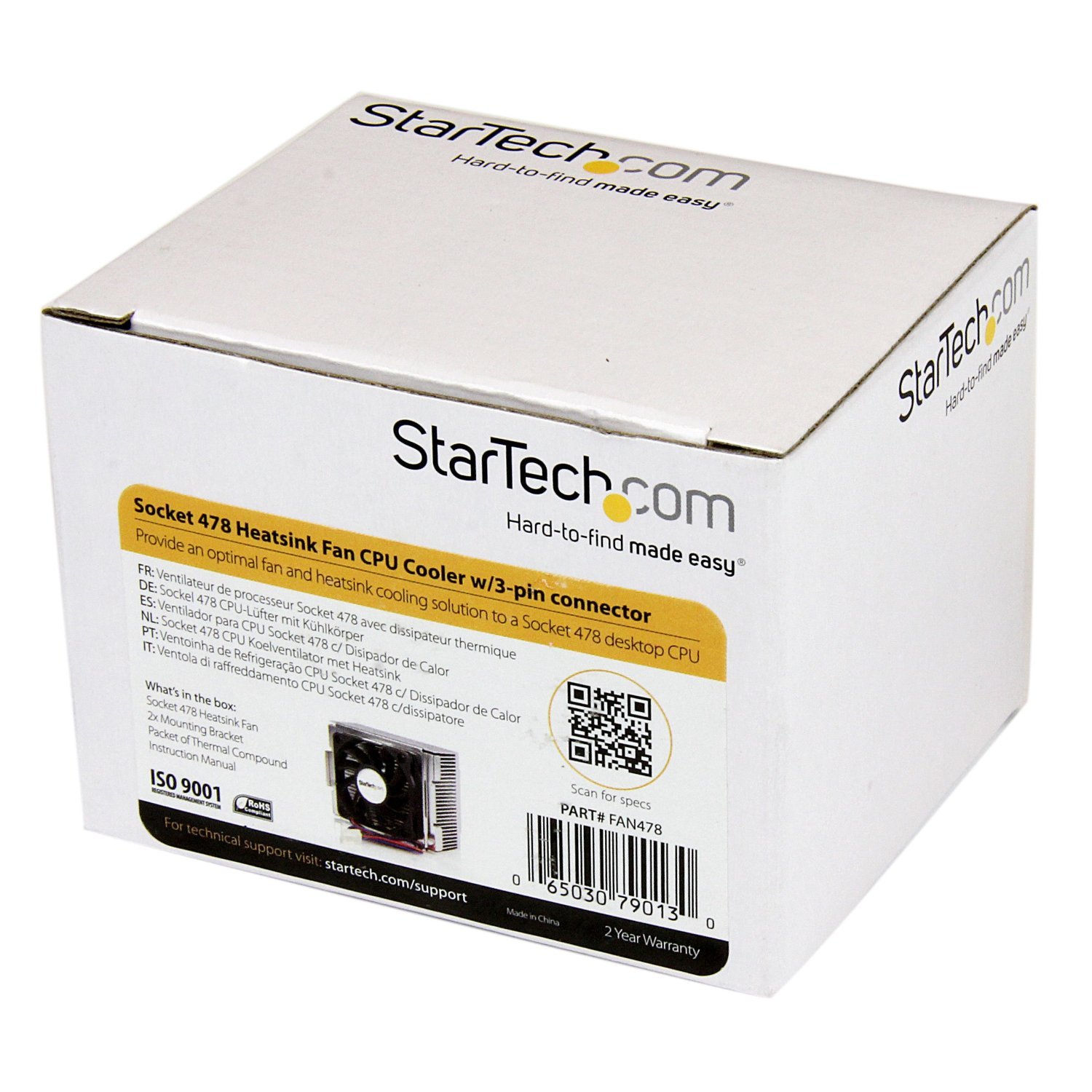 startech-com-ventilateur-cpu-socket-478-60mm-avec-dissipateur-aluminium-tx3 image 3