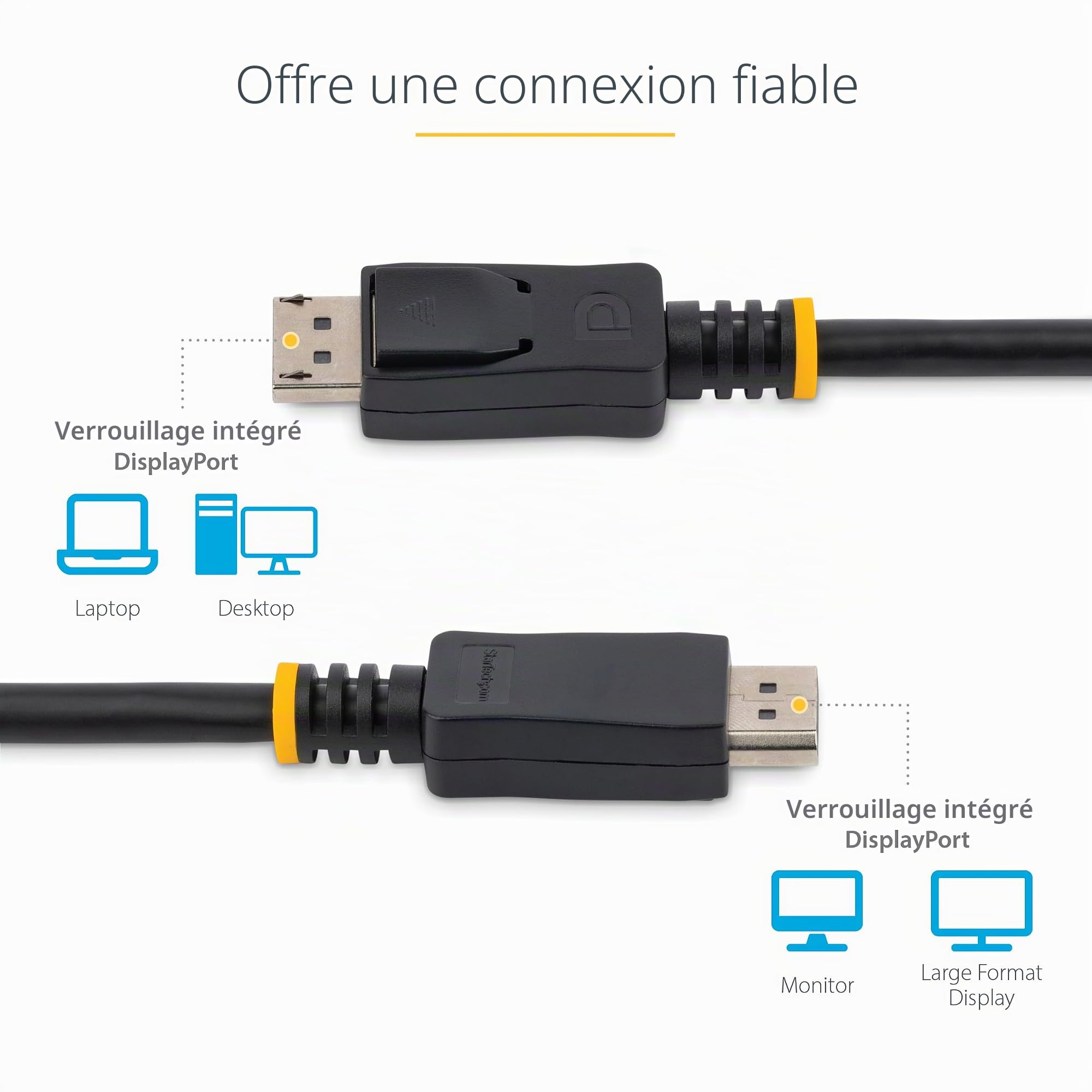 startech-com-c-ble-displayport-1-2-2-m-4k-x-2k-vesa-noir image 5