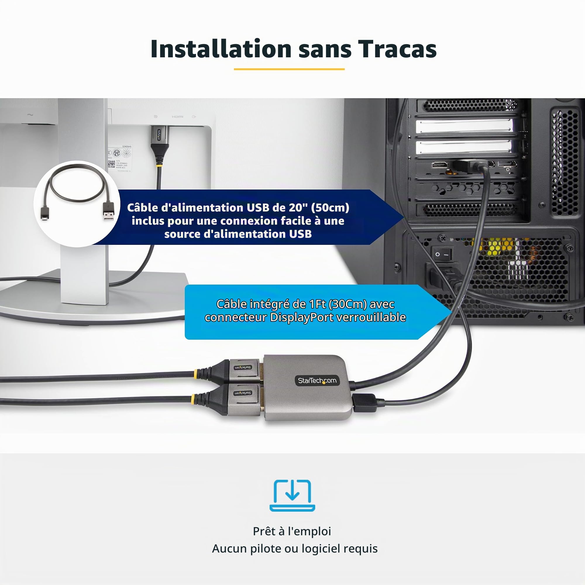 startech-com-st12mhdlan-series-hub-mst-displayport-1-4-vers-2x-displayport-doubl image 6