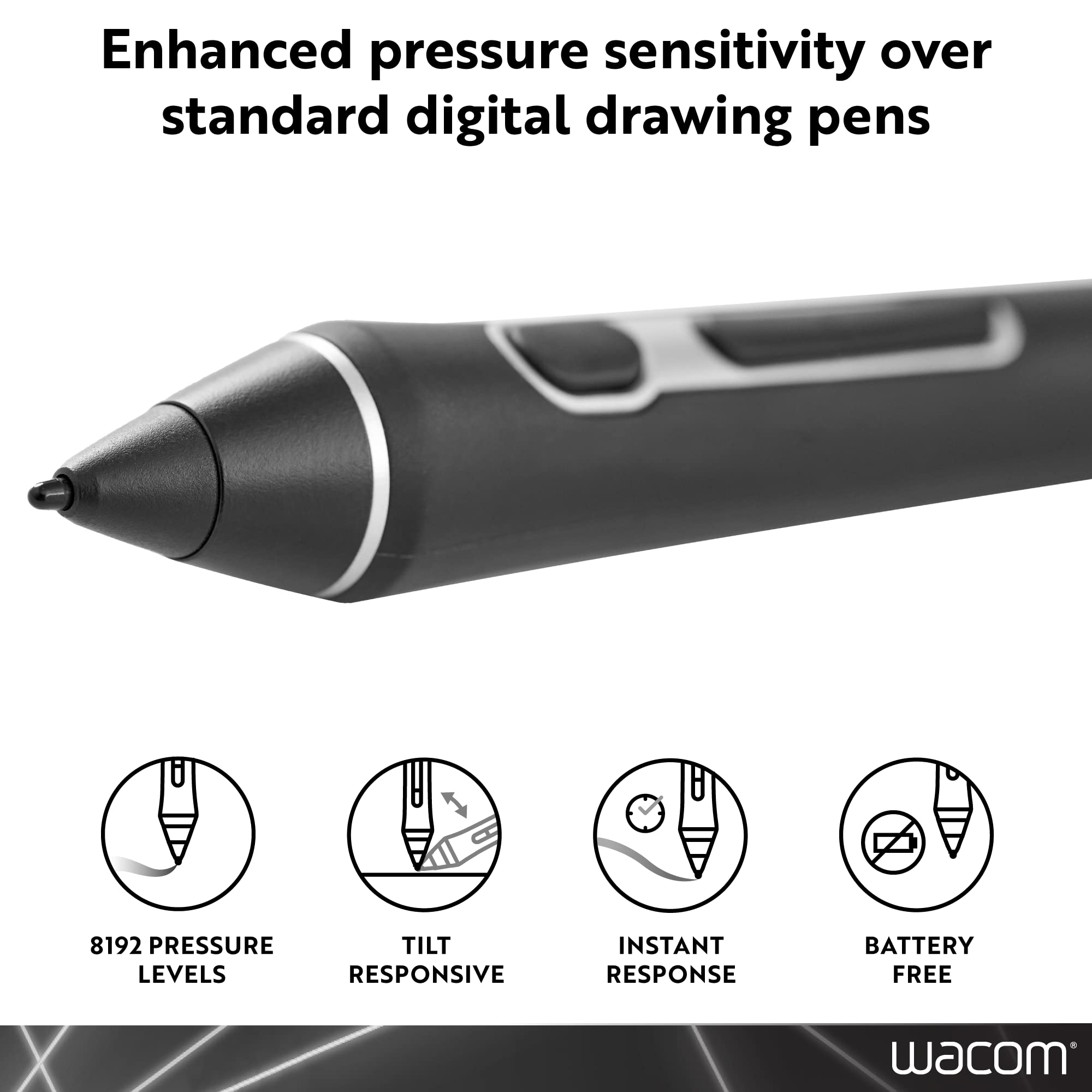 wacom-pro-pen-3d-kp505-stylet-pour-mobilestudio-pro-cintiq-pro-intuos-pro image 3