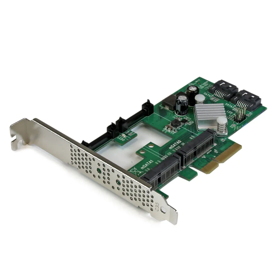 startech-com-pm1115xx-carte-contr-leur-pci-express-raid-2x-sata-iii-2x-msata-hyp image 1