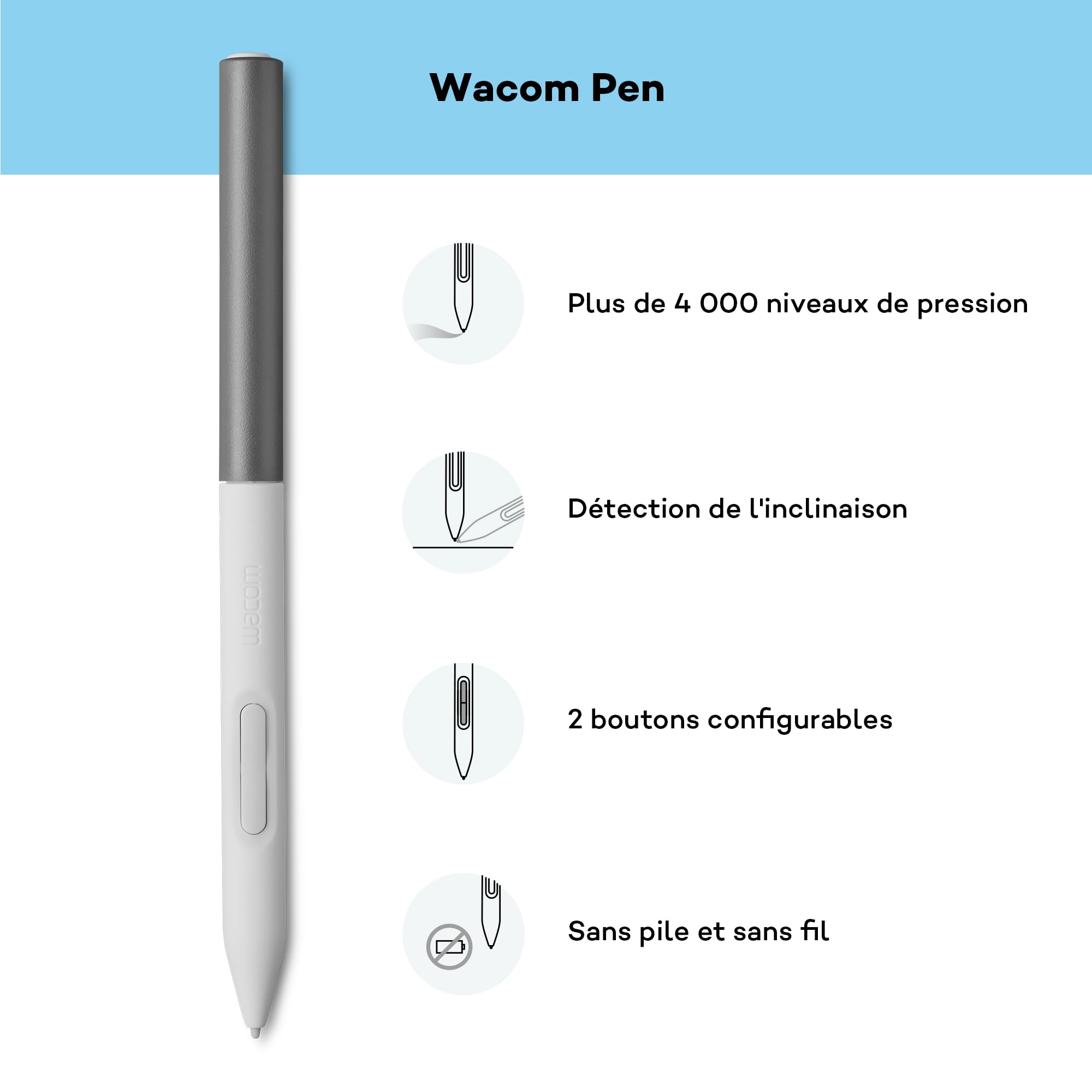 wacom-one-medium-tablette-graphique-bluetooth-stylet-sans-pile-ctc4110wl image 6
