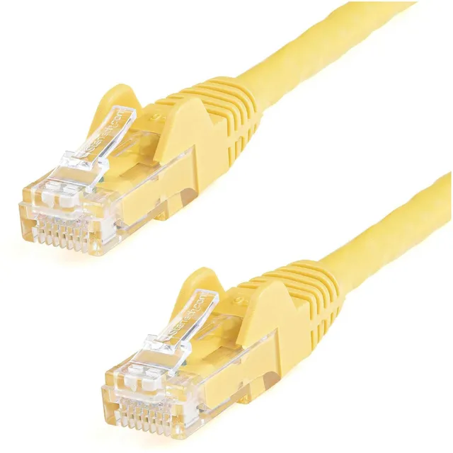 startech-com-c-ble-r-seau-cat6-utp-2-1-m-jaune-10-gb-poe-etl image 1