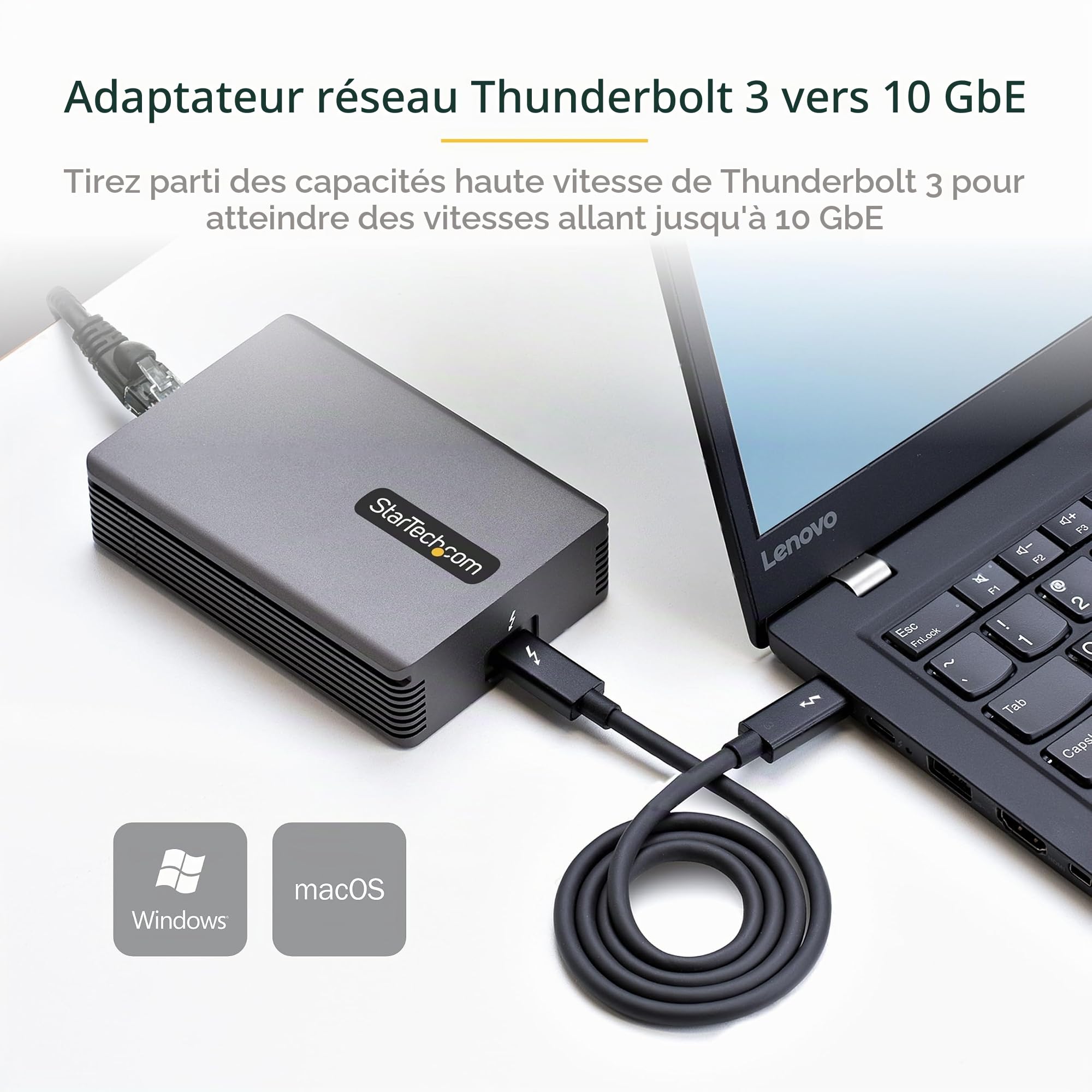 startech-com-tb310g2-adaptateur-thunderbolt-3-vers-ethernet-10gbe-rj45 image 2