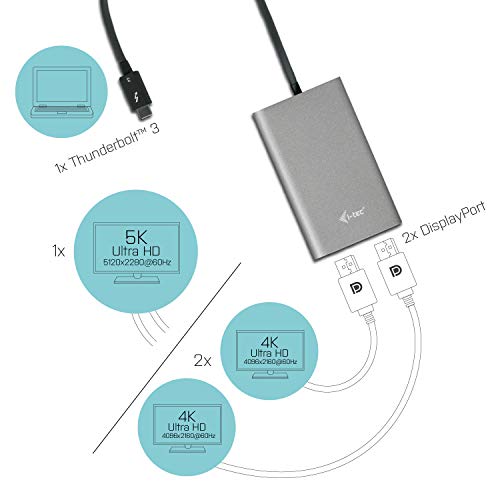 i-tec-adaptateur-thunderbolt-3-vers-dual-displayport-2x-4k-60hz-5k image 7