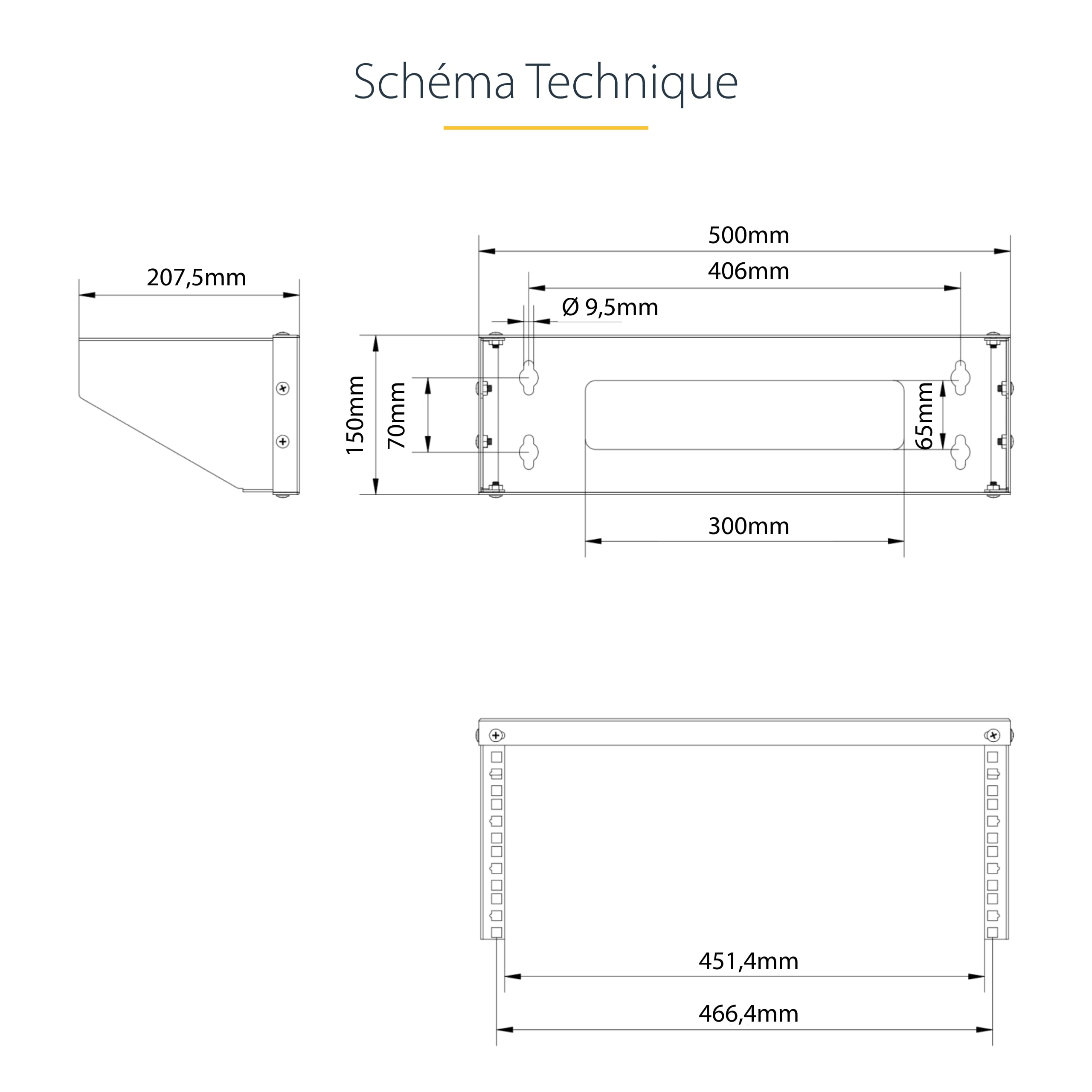 startech-com-support-mural-vertical-4u-rack-19-55kg-rk419wallv-n image 7