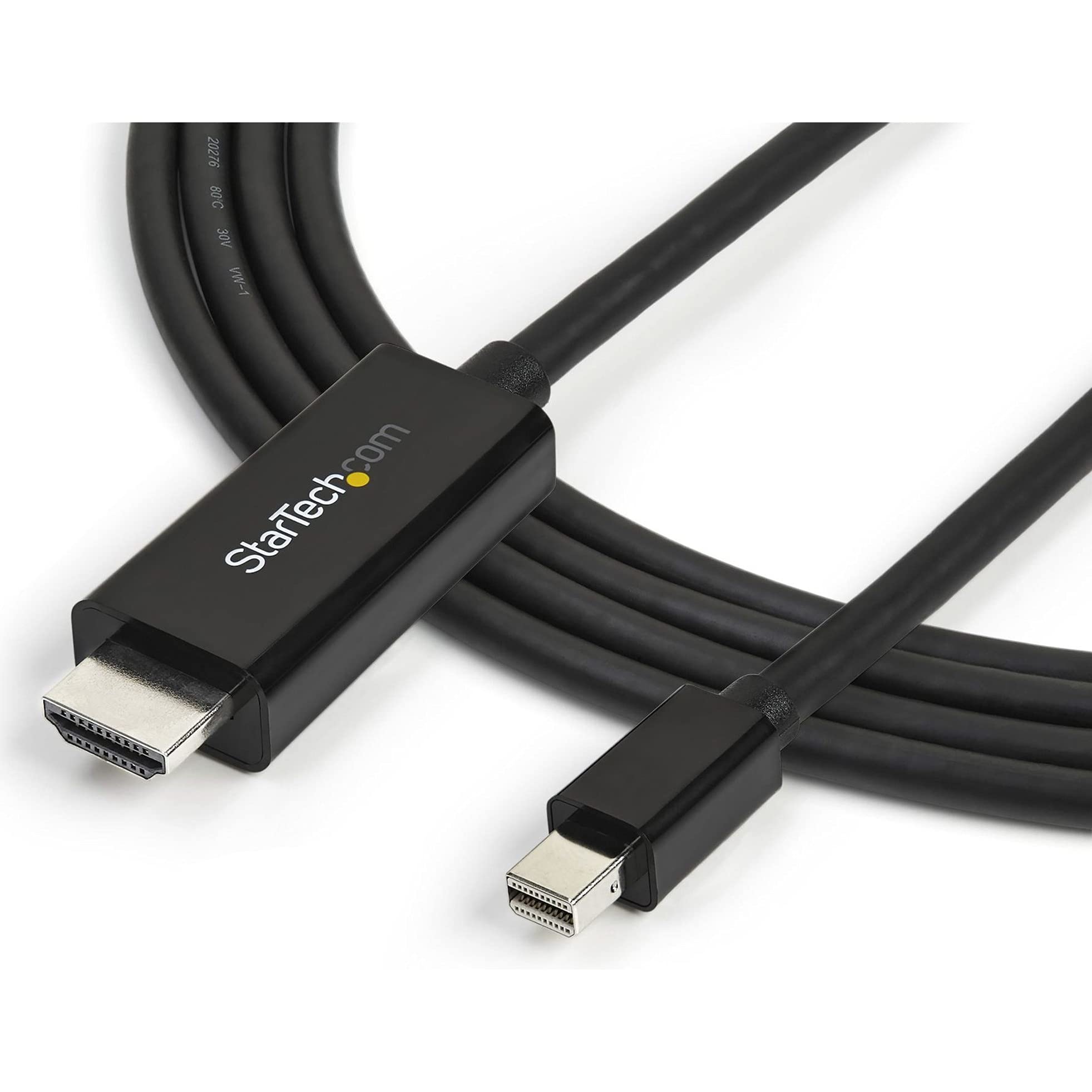 startech-com-mdp2hdmm3mb-c-ble-mini-displayport-vers-hdmi-3-m-4k-30hz-noir image 8