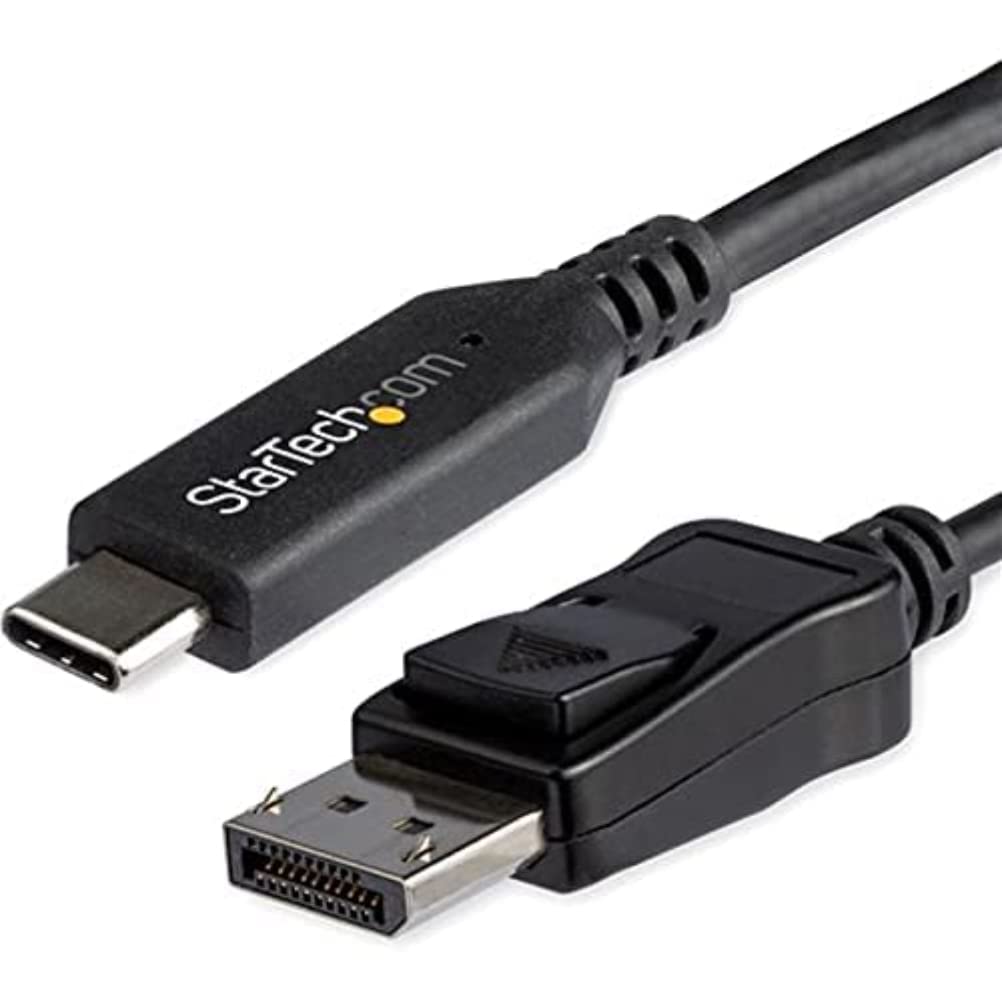 startech-com-cdp2dp146b-c-ble-usb-c-vers-displayport-1-4-1-8m-8k-60hz-hdr image 1