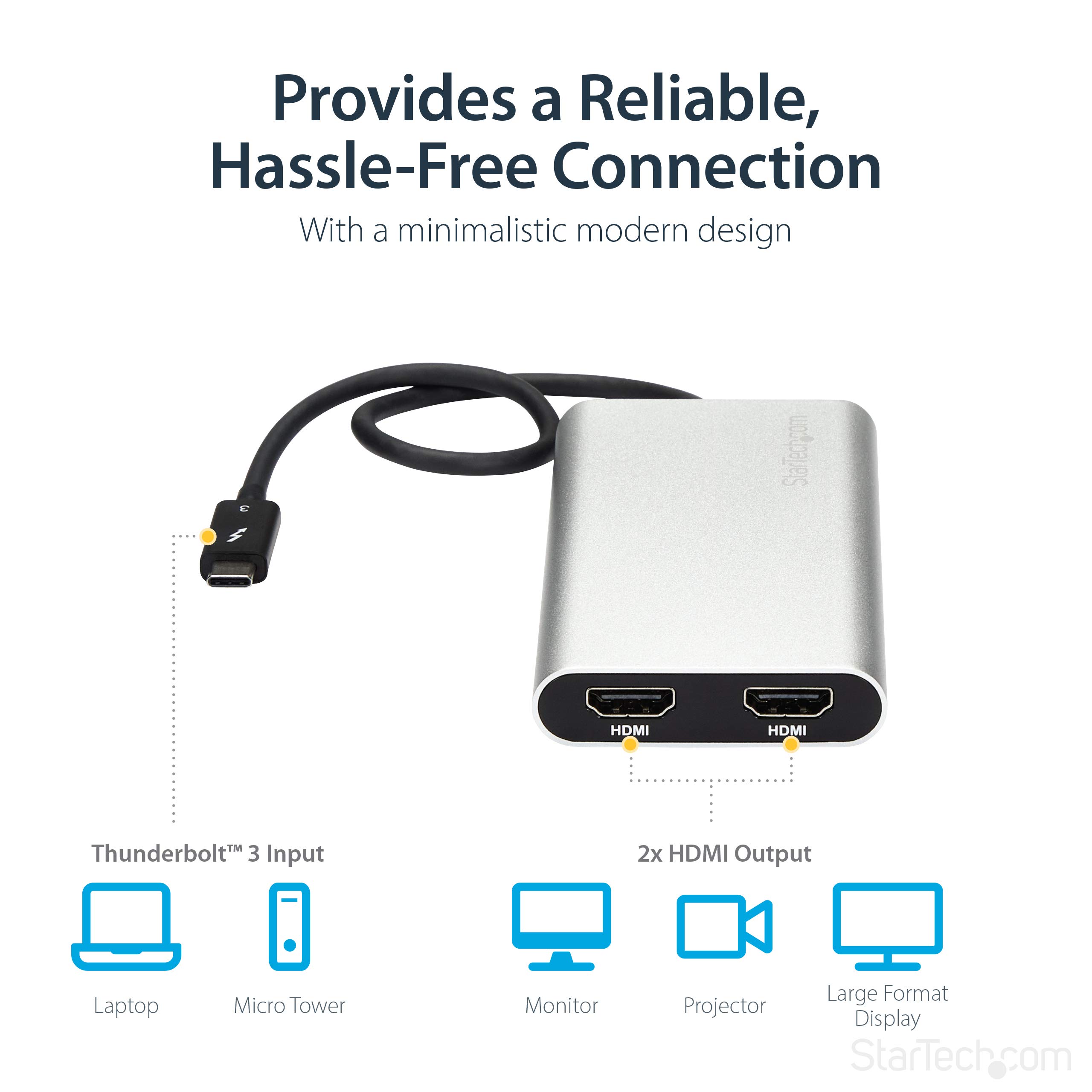 startech-com-tb32hd2-adaptateur-thunderbolt-3-vers-double-hdmi-4k-30hz image 5