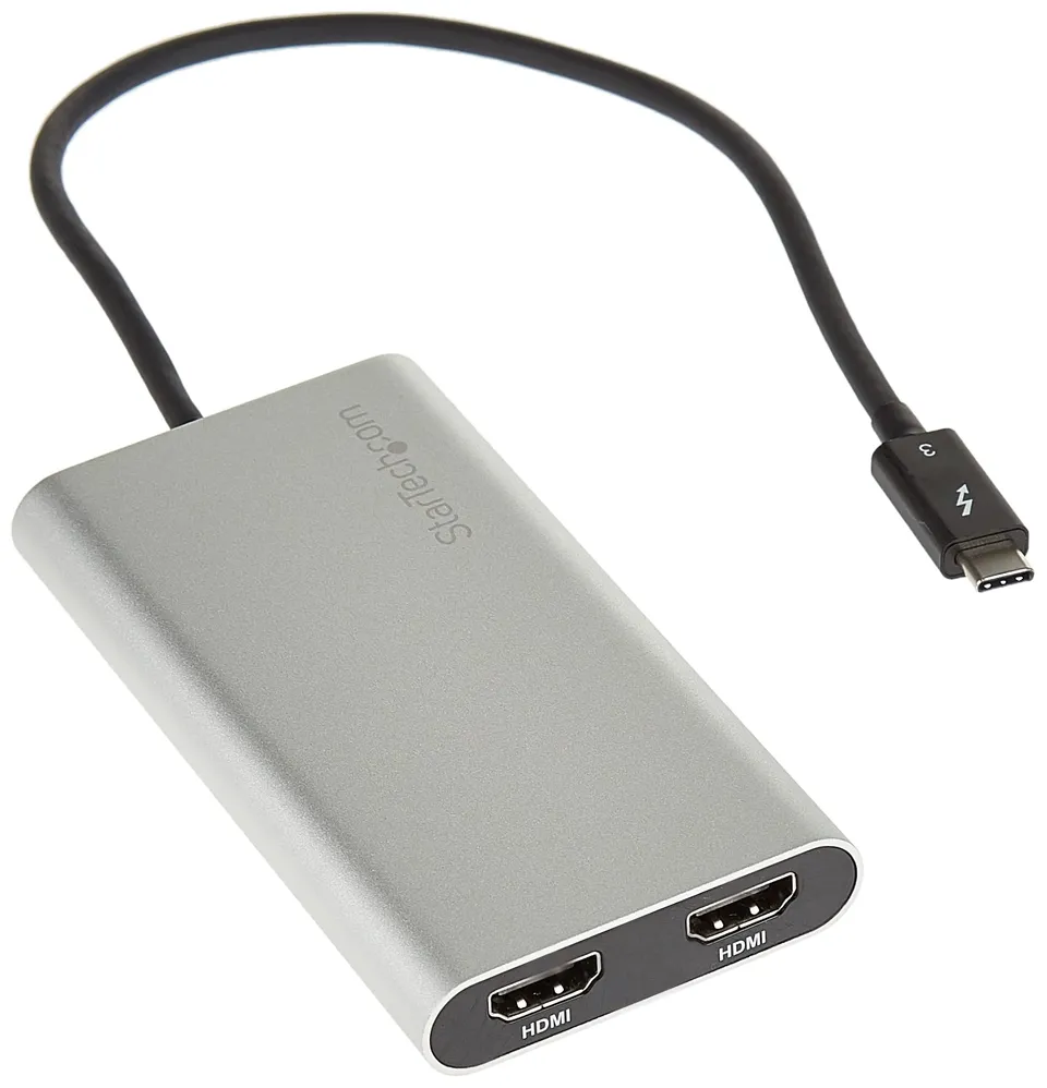 startech-com-tb32hd2-adaptateur-thunderbolt-3-vers-double-hdmi-4k-30hz image 1