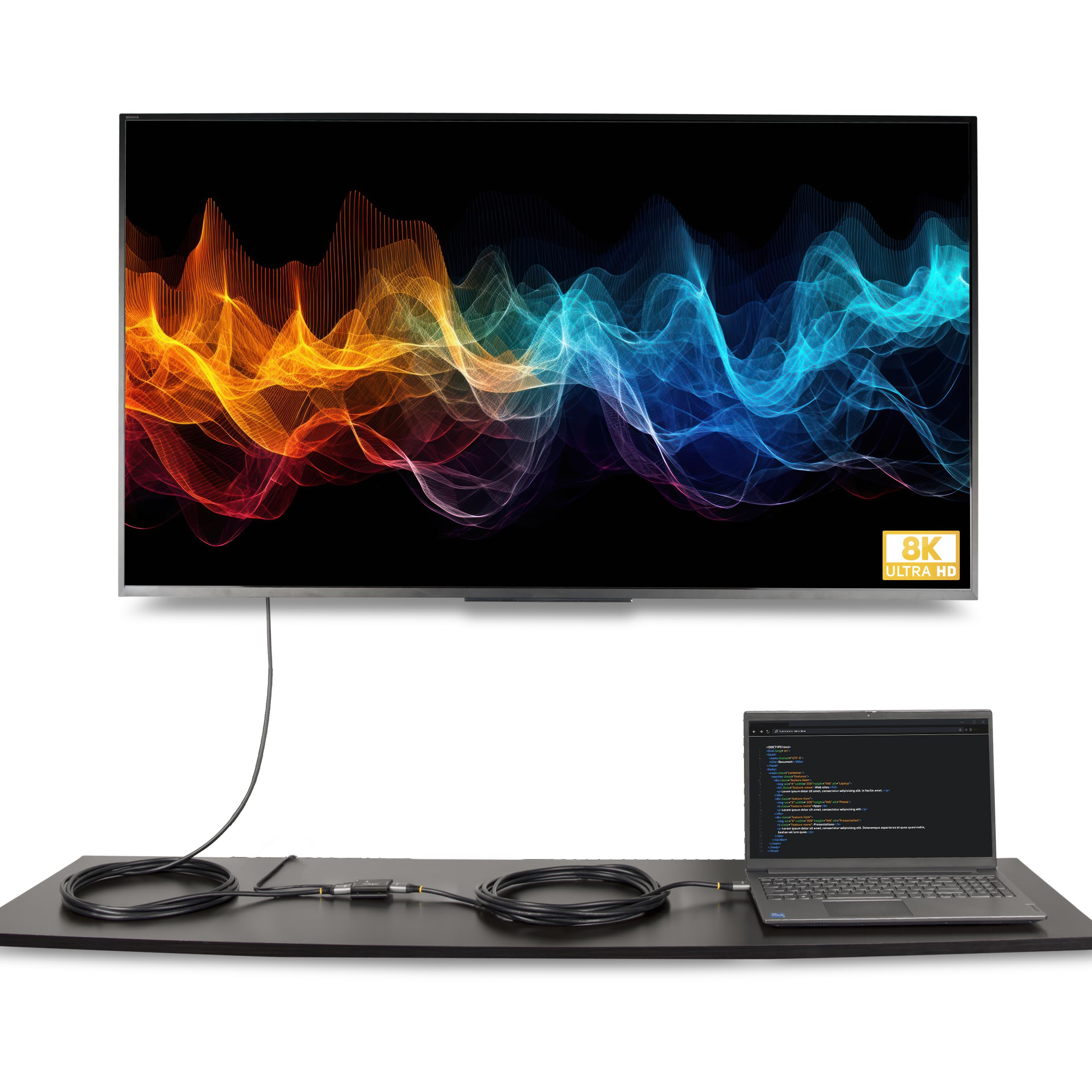 startech-com-r-p-teur-hdmi-2-1-en-ligne-10-m-8k-60hz-4k-144hz-booster-usb image 5