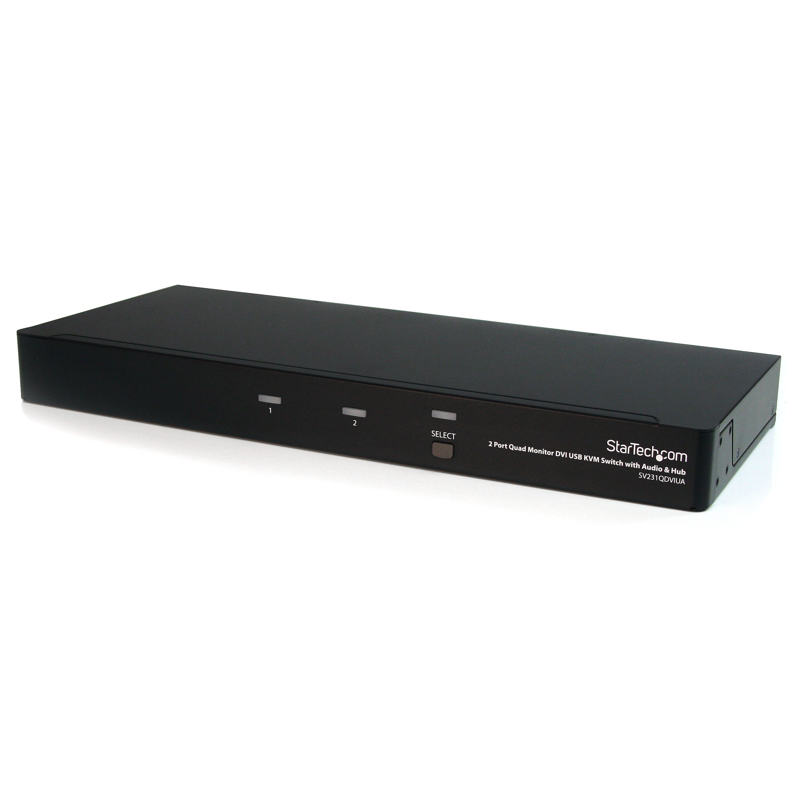startech-com-sv231qdviua-switch-kvm-2-ports-4-crans-dvi-avec-audio-et-usb image 1