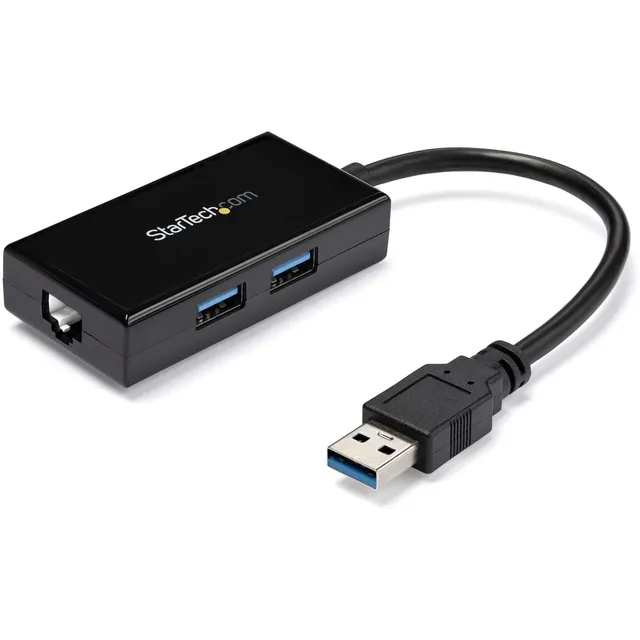 startech-com-usb31000s2h-hub-usb-3-0-2-ports-gigabit-ethernet-rj45 image 1