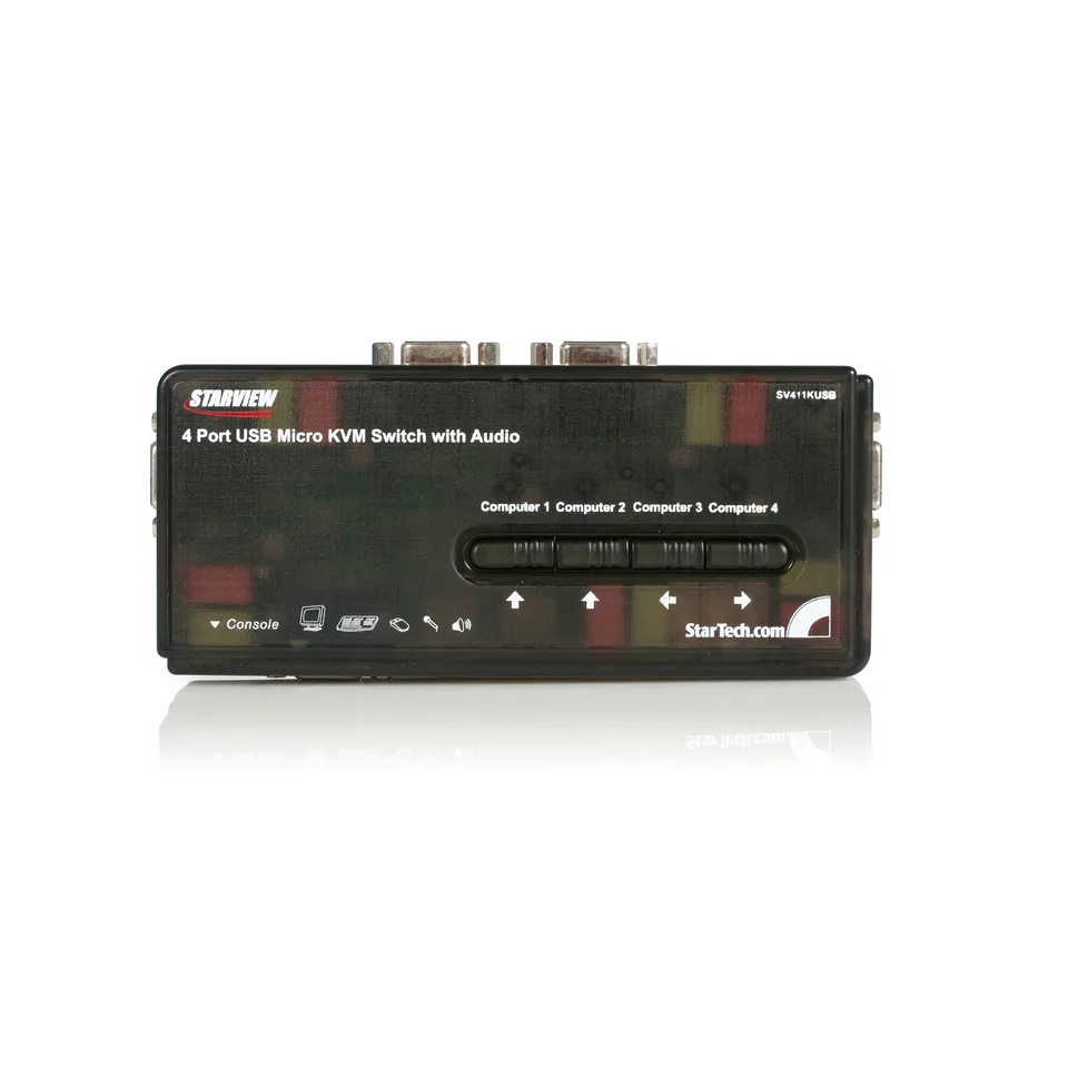 startech-com-sv411kusb-switch-kvm-usb-vga-4-ports-2048x1536-avec-c-bles image 1