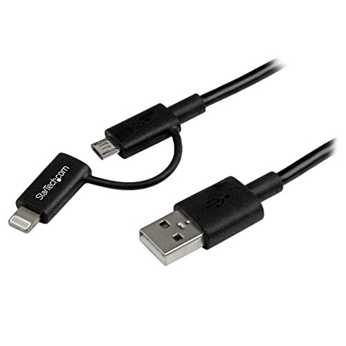startech-com-c-ble-lightning-8-broches-micro-usb-vers-usb-1-m-charge-et-synchron image 7