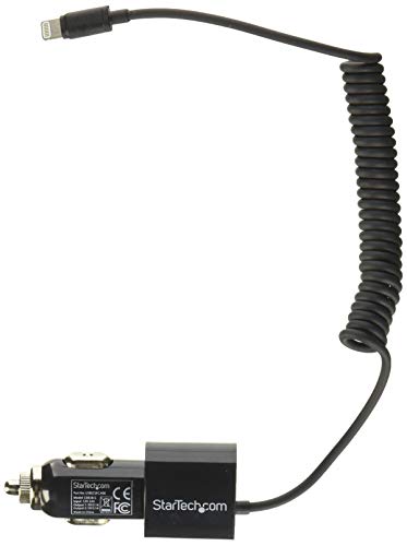 startech-com-usblt2pcarb-chargeur-voiture-double-lightning-usb-21w-noir image 4