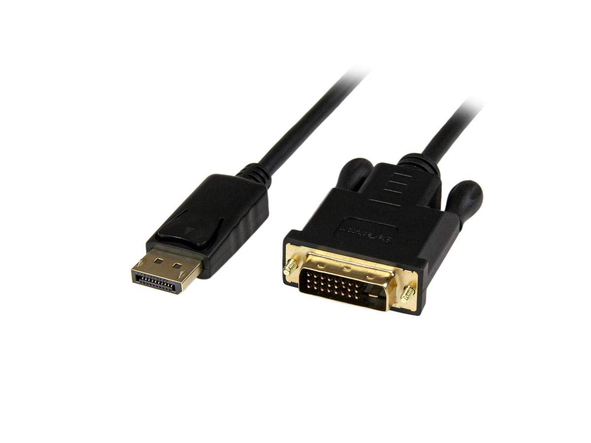 startech-com-dp2dvimm6bs-c-ble-actif-displayport-vers-dvi-d-1-8m-noir image 2