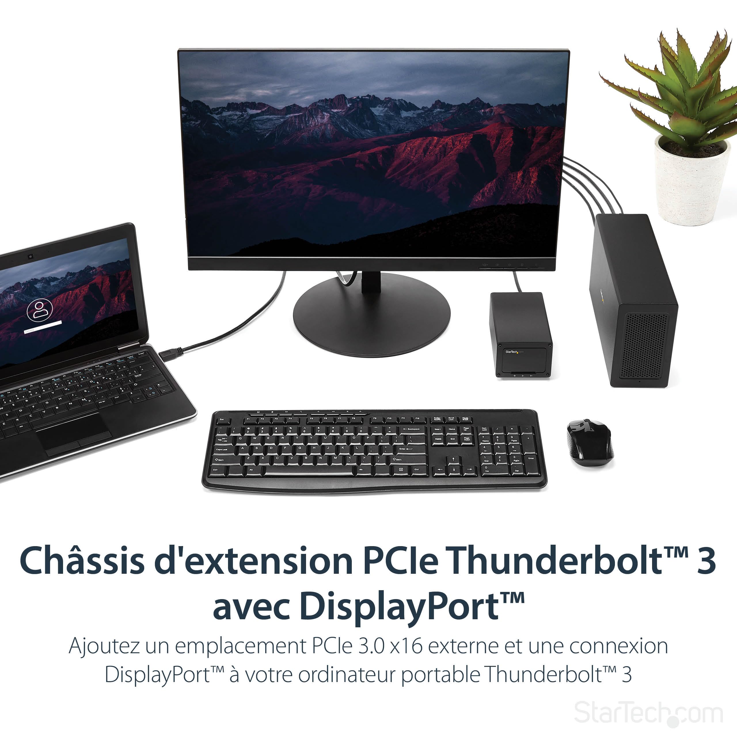 startech-com-tb31pciex16-ch-ssis-d-extension-thunderbolt-3-vers-pcie-x16-display image 2