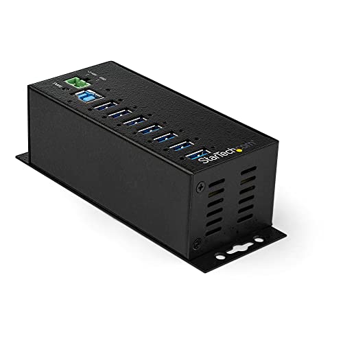 startech-com-hub-industriel-usb-3-0-7-ports-5gbps-hb30a7ame-m-tal-esd image 8