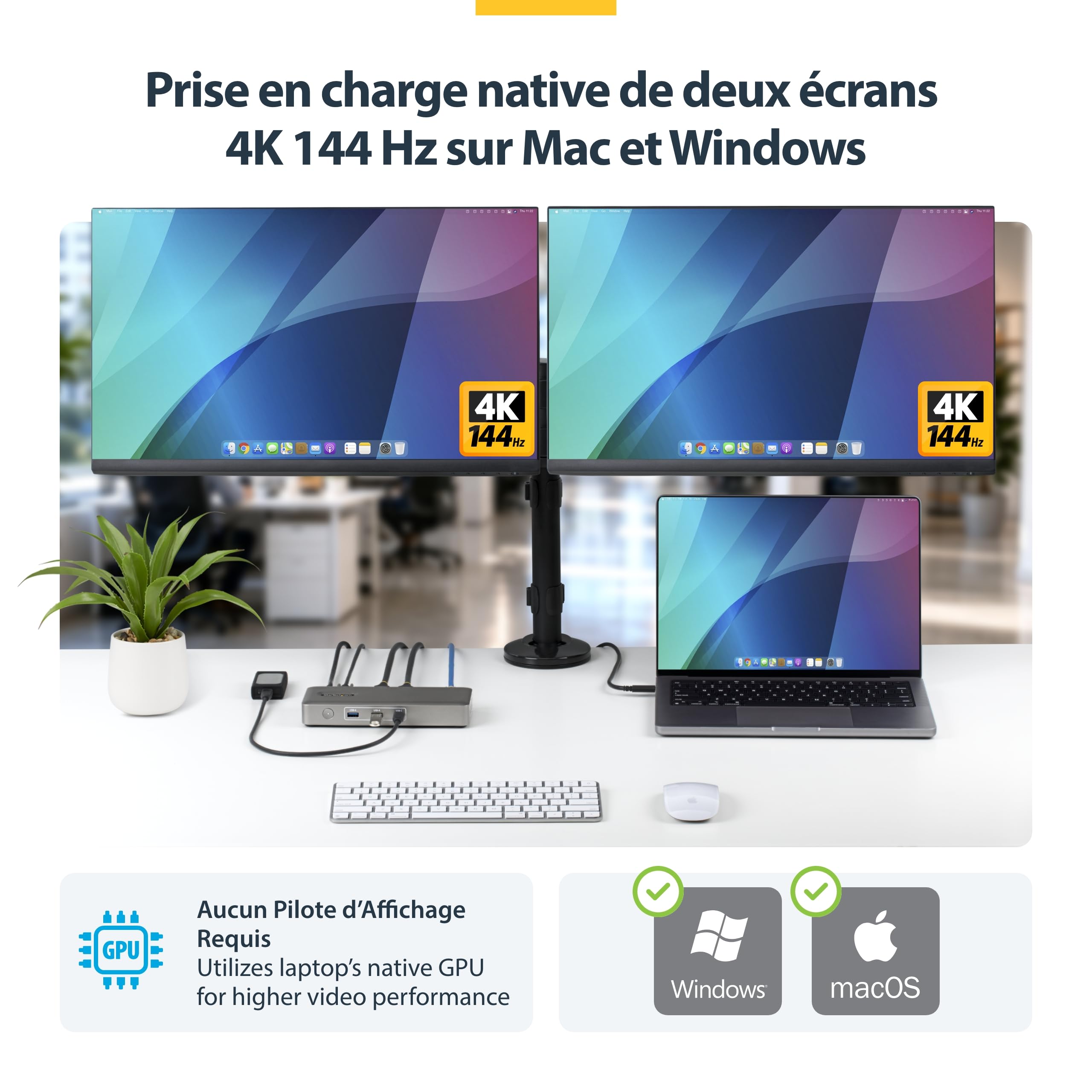 startech-com-station-d-accueil-universelle-usb4-double-4k-144hz-8k-displayport-1 image 4
