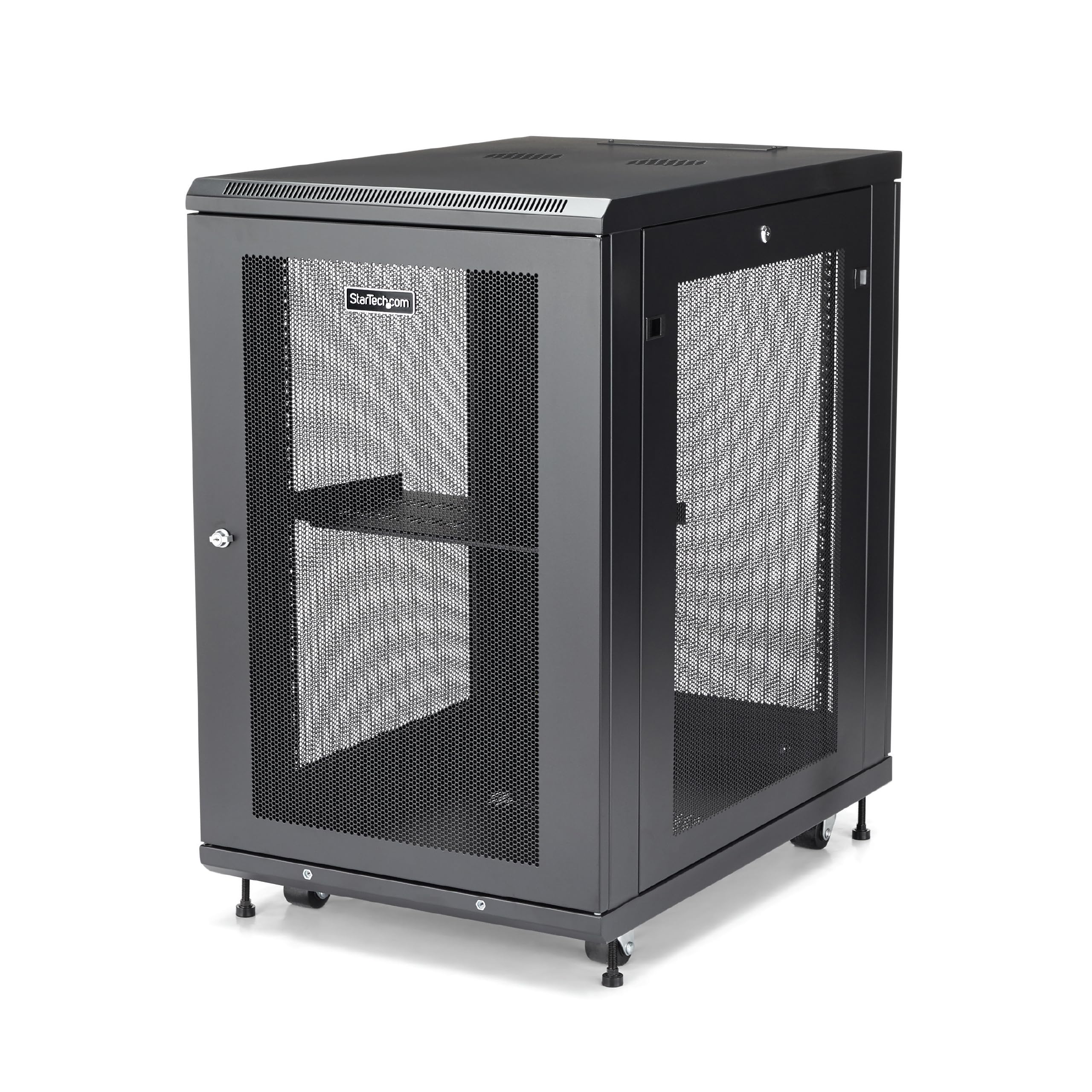 startech-com-armoire-serveur-18u-19-4-montants-ferm-e-75-cm-rk1833bkm image 1