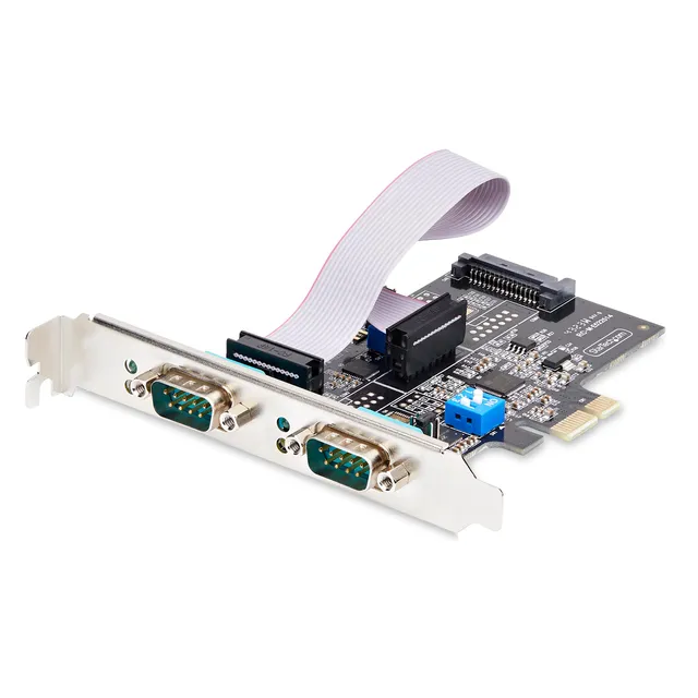 startech-com-2s232422485-pc-card-carte-pcie-2-ports-rs232-422-485-db9 image 1