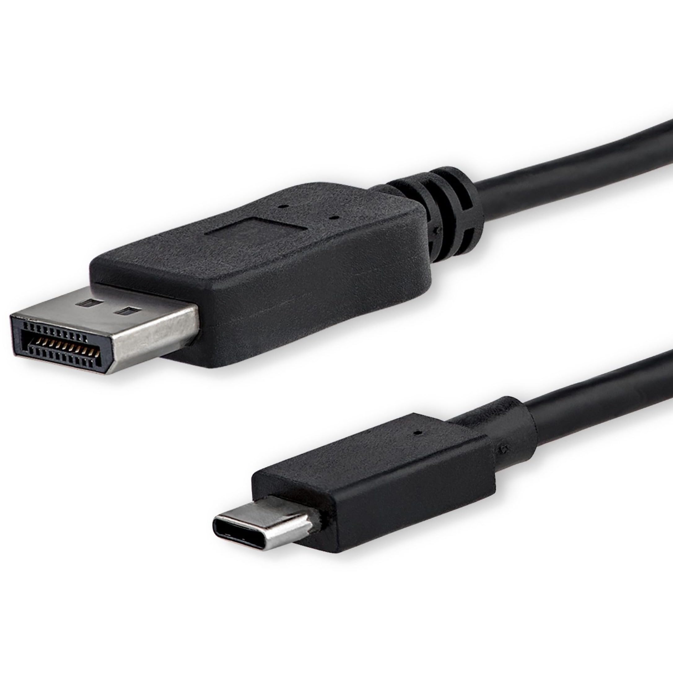 startech-com-c-ble-usb-c-vers-displayport-1-2-4k-60hz-1-m-noir image 5