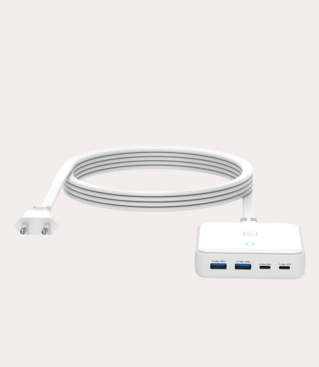 tucano-chargeur-de-bureau-gan-65w-4-ports-usb-c-usb-a image 2