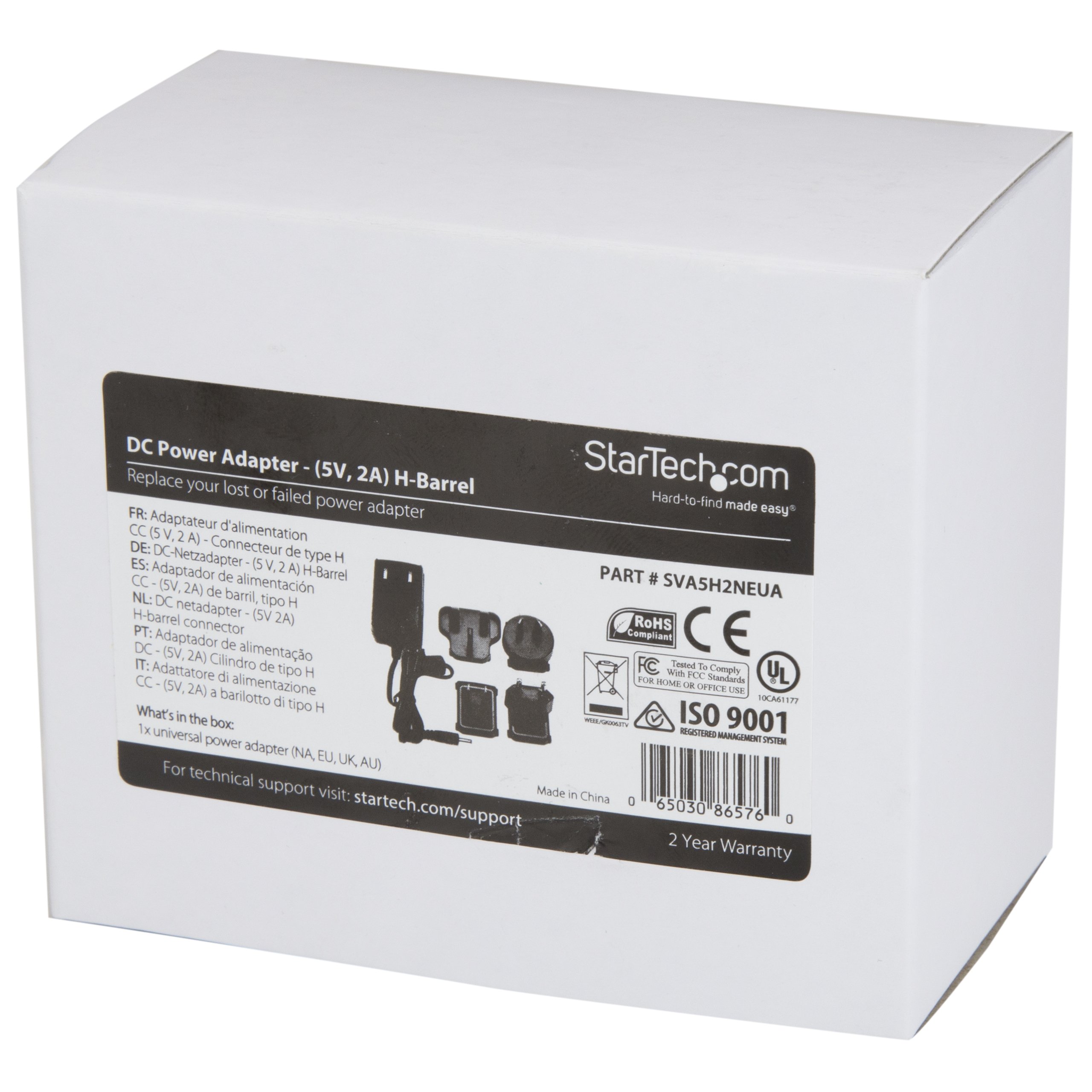 startech-com-adaptateur-secteur-5v-2a-type-h-sva5h2neua image 2