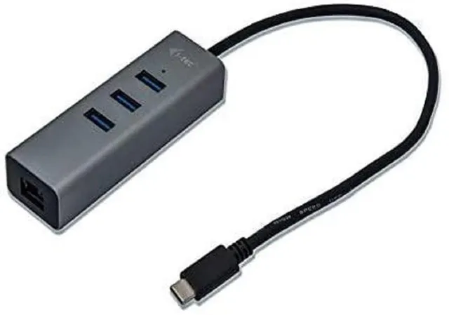 i-tec-usb-c-m-tal-hub-3-ports-usb-3-0-gigabit-ethernet-rj-45 image 1