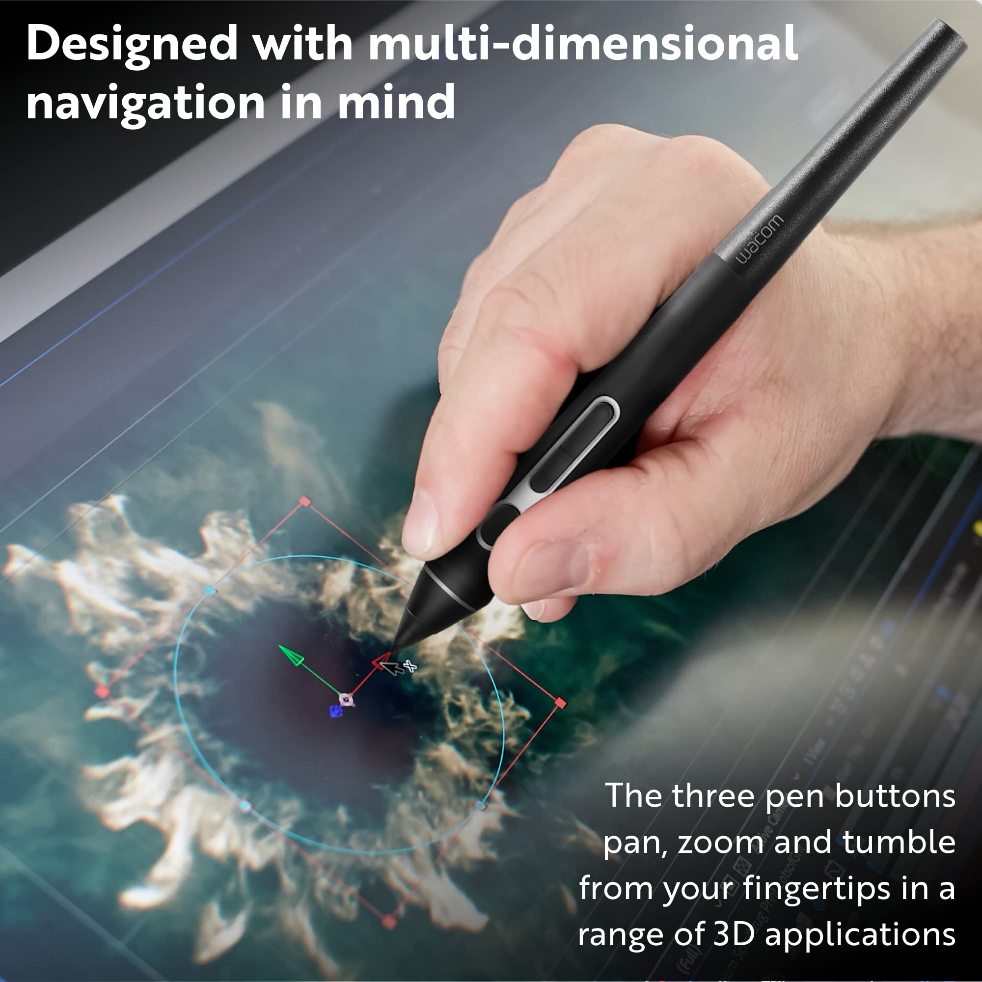 wacom-pro-pen-3d-kp505-stylet-pour-mobilestudio-pro-cintiq-pro-intuos-pro image 2