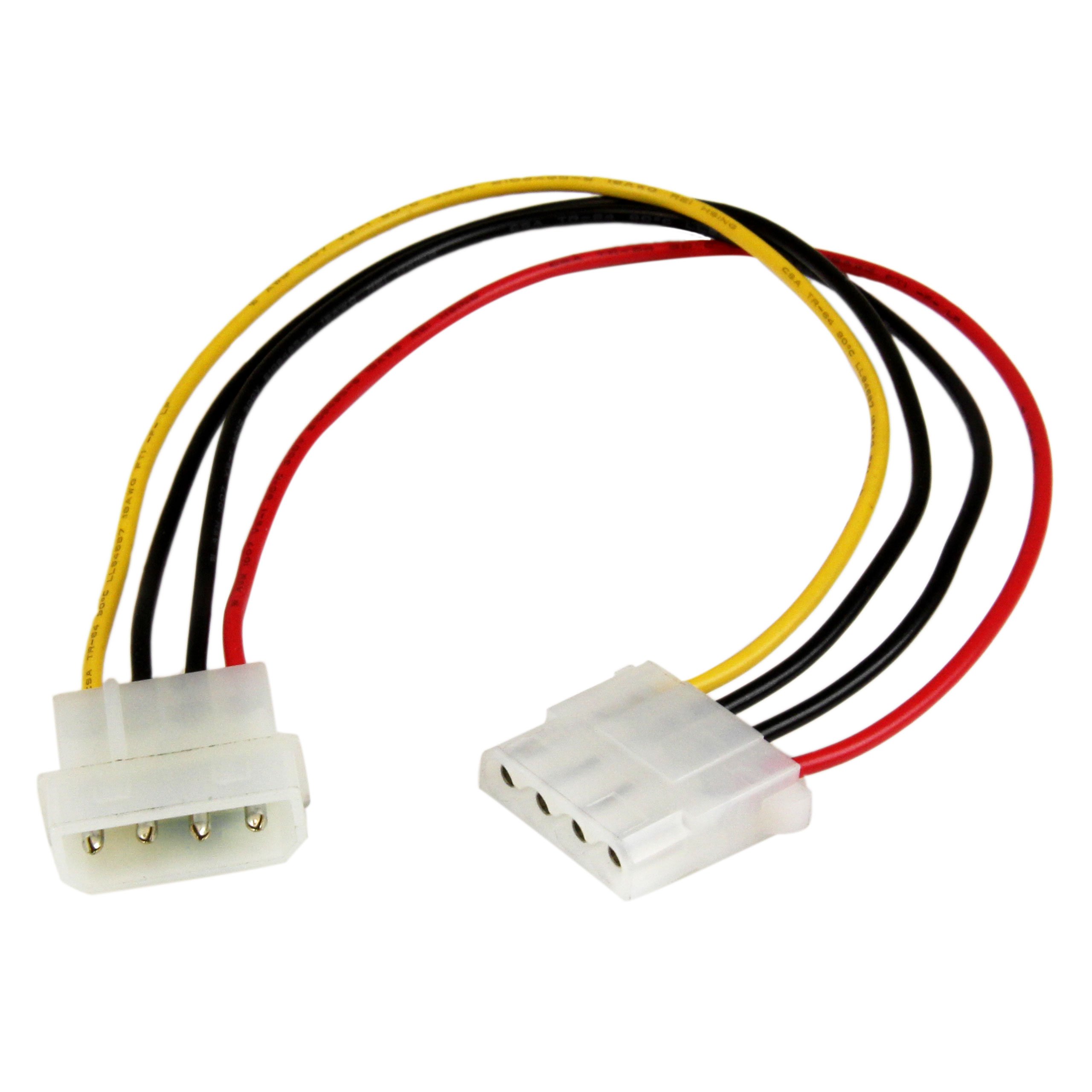 startech-com-lp4powext12-c-ble-extension-alimentation-molex-lp4-4-broches-30-cm image 1