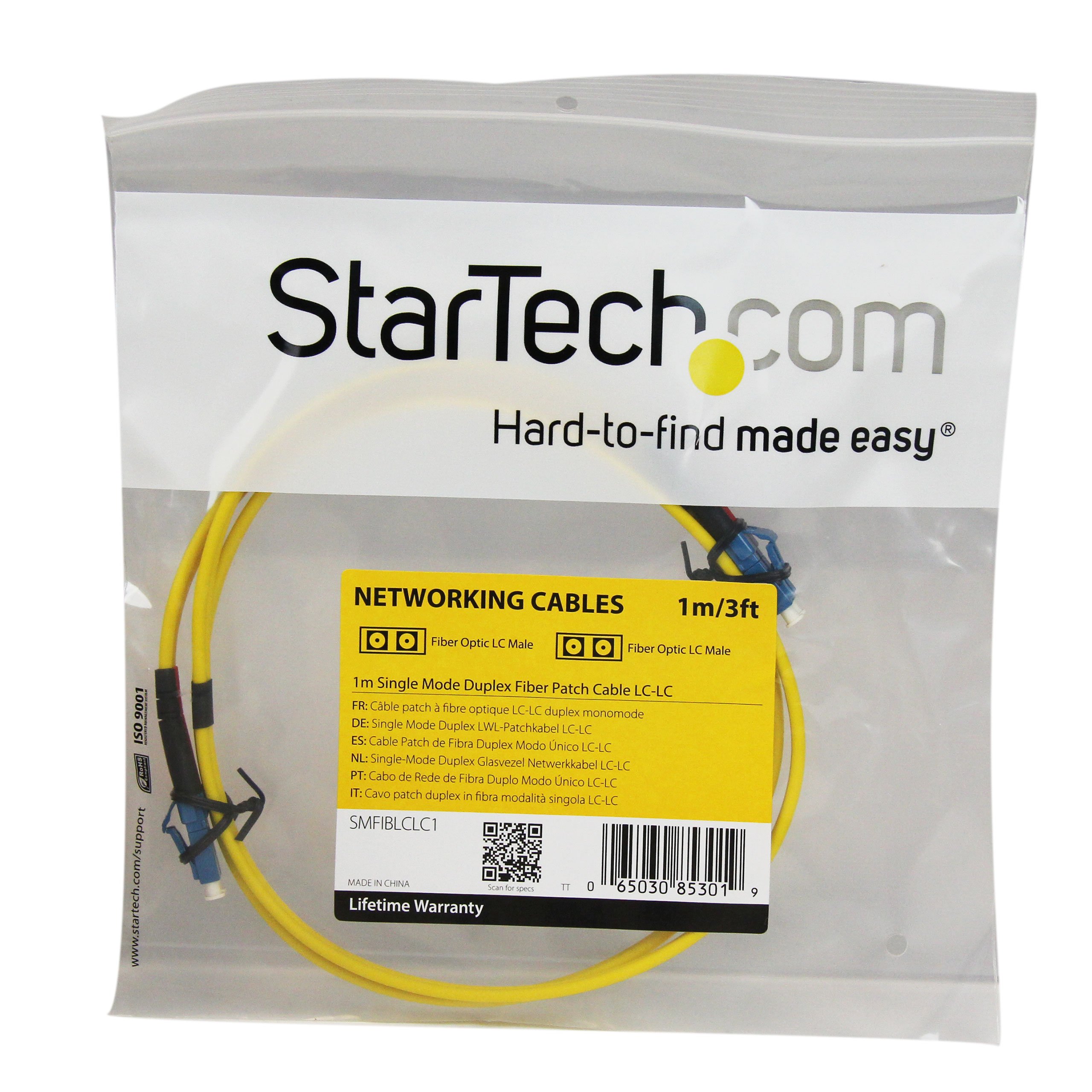 startech-com-c-ble-fibre-optique-os1-lc-lc-duplex-9-125-1-m-jaune-lszh image 3