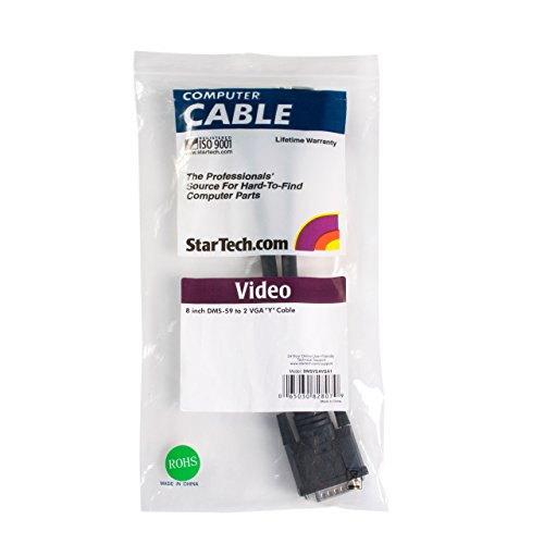startech-com-c-ble-r-partiteur-dms-59-vers-double-vga-20-cm-dmsvgavga1-noir image 8