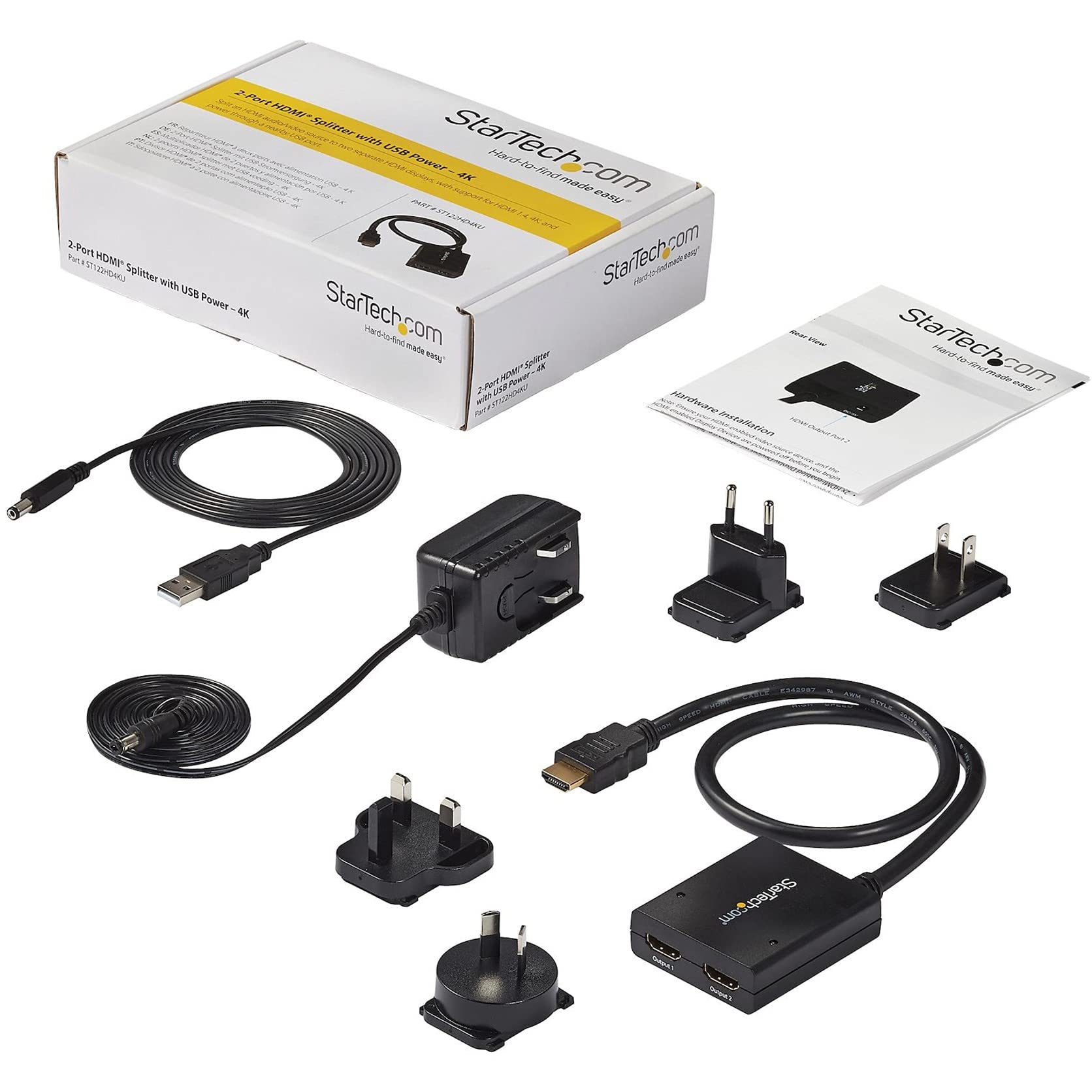 startech-com-st122hd4ku-r-partiteur-hdmi-1-vers-2-4k-30-hz image 8