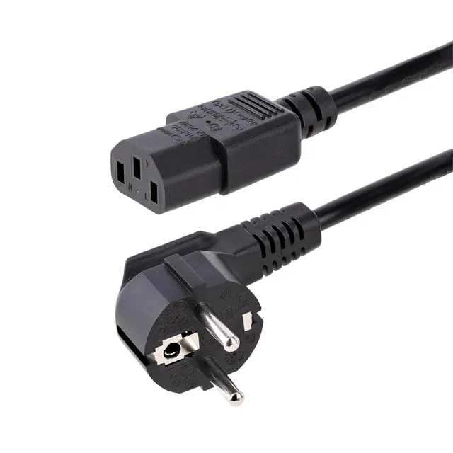 startech-com-pxt101eur-cordon-alimentation-pc-2m-schuko-ue-vers-c13-noir image 1