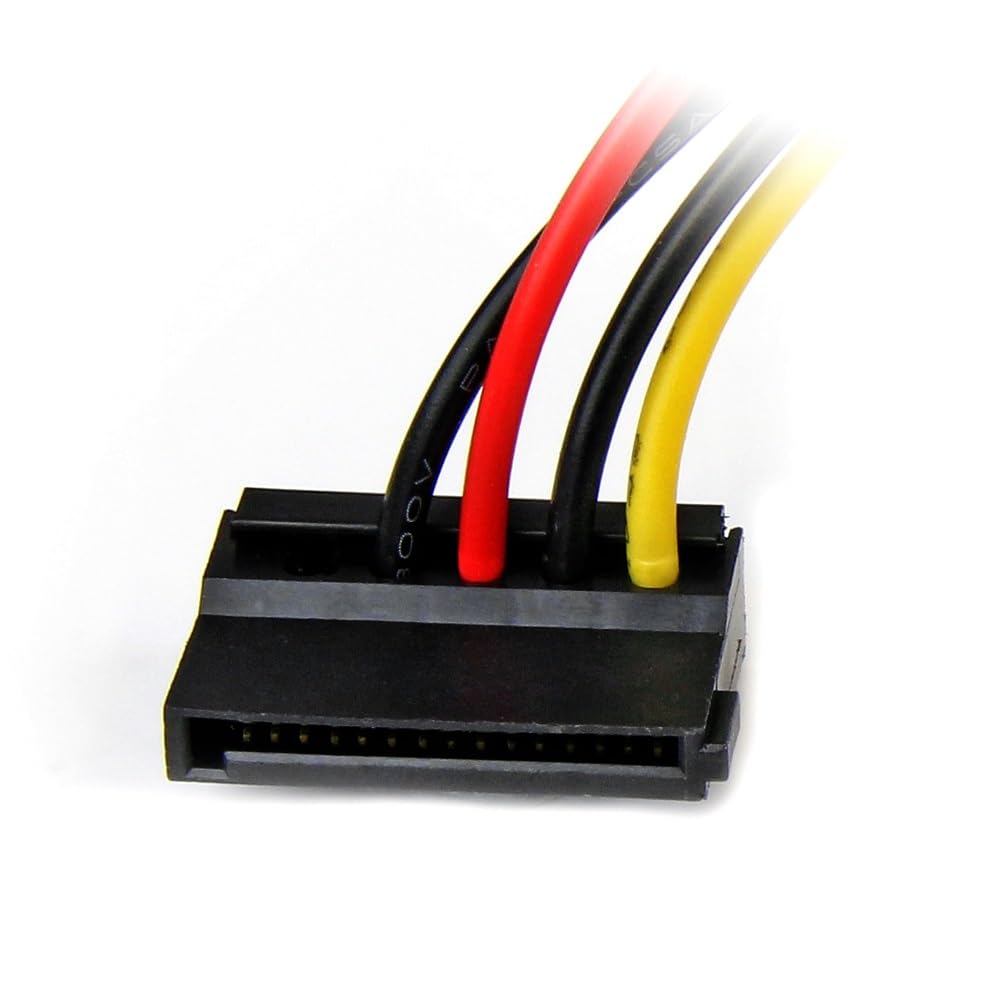 startech-com-adaptateur-c-ble-alimentation-lp4-vers-sata-angle-gauche-15-cm-sata image 2