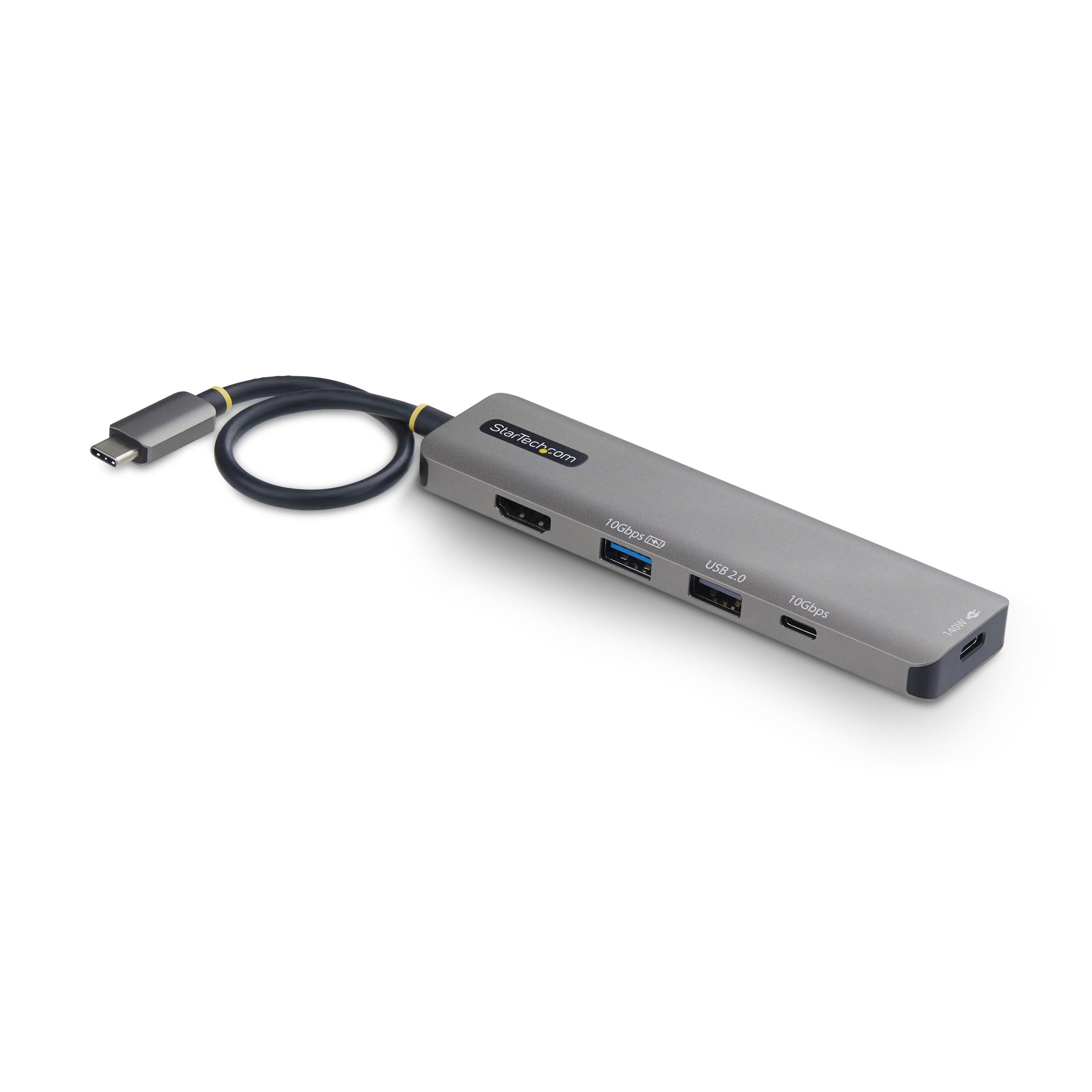 startech-com-hub-usb-c-5-en-1-vers-hdmi-4k-60hz-140w-pd-usb-a-c-10-gbps image 1