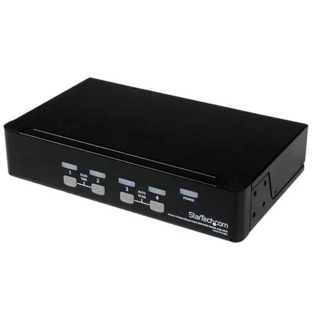 startech-com-commutateur-kvm-4-ports-vga-usb-avec-montage-en-rack-et-osd-sv431du image 1