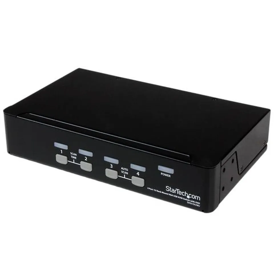 startech-com-commutateur-kvm-4-ports-vga-usb-avec-montage-en-rack-et-osd-sv431du image 1