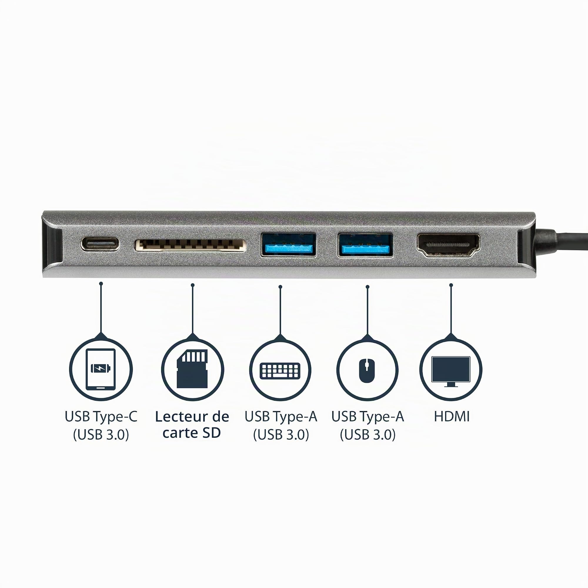startech-com-st12mhdlan-series-dock-voyage-usb-c-6-en-1-hdmi-4k-60w-pd-3x-usb-sd image 2
