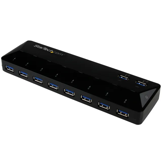 startech-com-hub-usb-a-10-ports-5gbps-st103008u2c-2-ports-charge-rapide image 1
