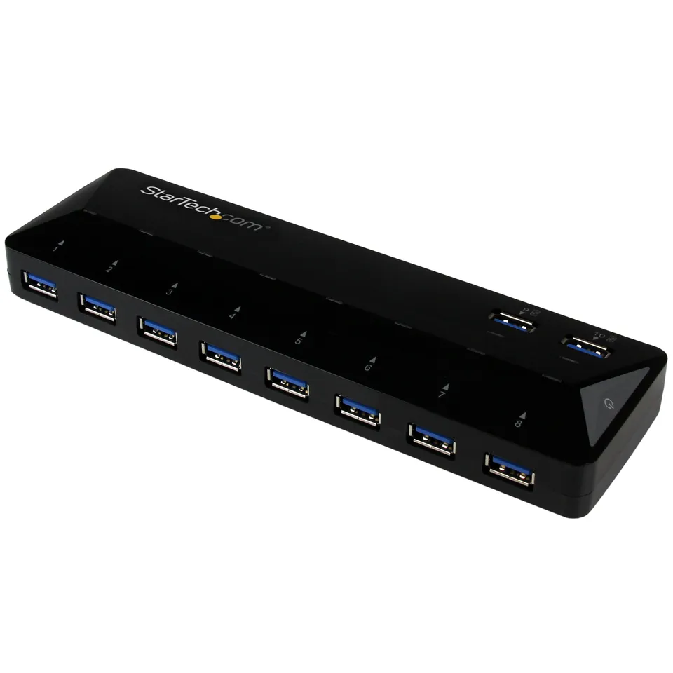 startech-com-hub-usb-a-10-ports-5gbps-st103008u2c-2-ports-charge-rapide image 1