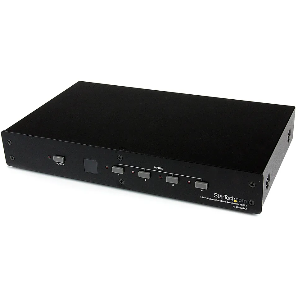 startech-com-vs410rvgaa-commutateur-audio-vid-o-vga-4-ports-rs232-1920x1200 image 1