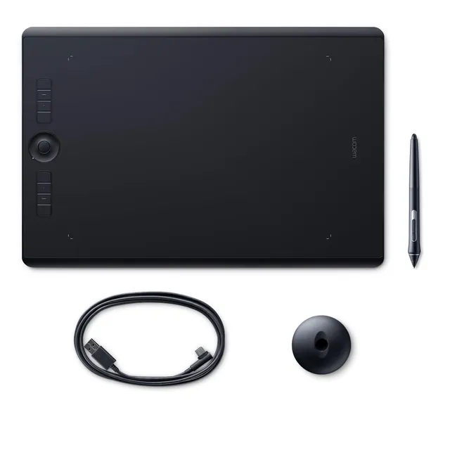 wacom-intuos-pro-l-tablette-graphique-stylet-noir image 1