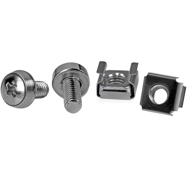 startech-com-kit-50-vis-m6-12mm-crous-cage-trou-carr-avec-outil-argent image 1